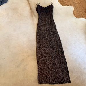 Copper stretchy gown